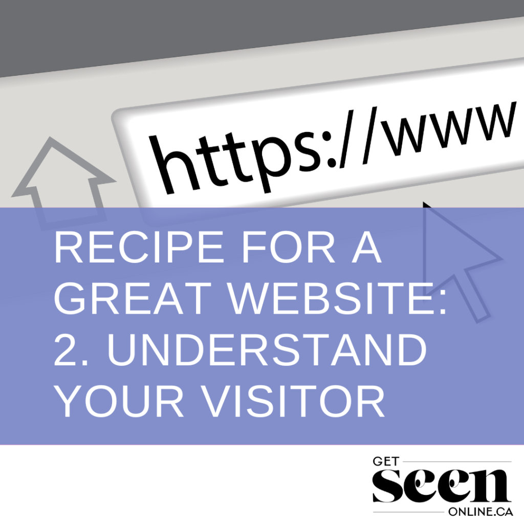 Recipe for a Great Website: Understand your visitor